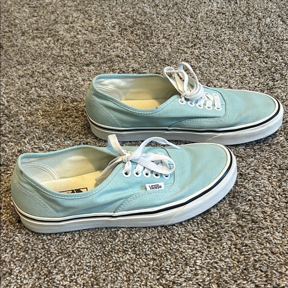 Vans Aqua Canvas Sneakers with White Accents - Picture 3 of 8